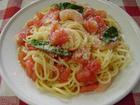 トマトの冷製パスタ
